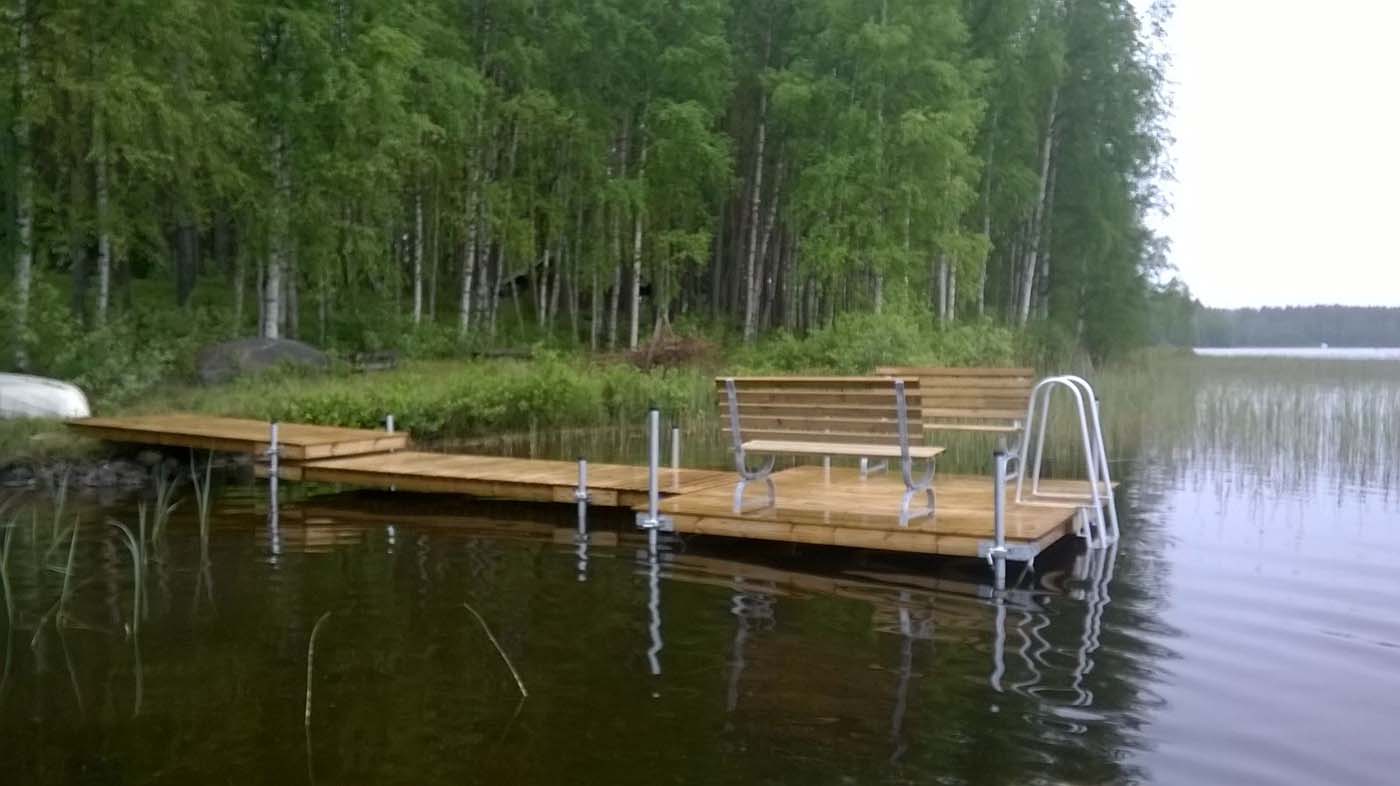 Laiturin porrastettu ratkaisu